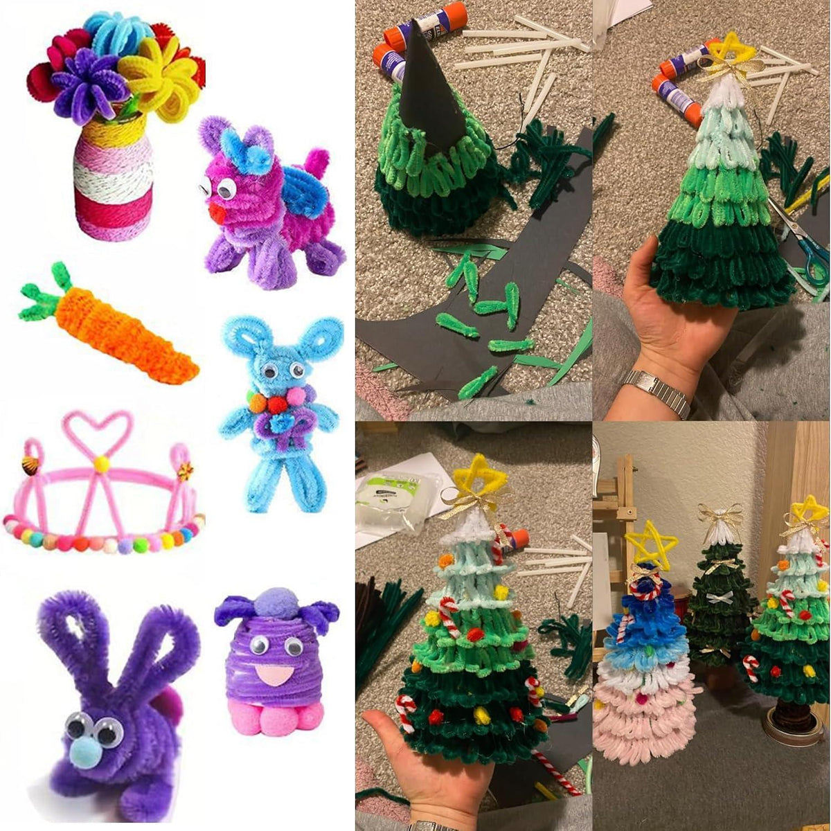 300 Pfeifenputzer Bunt zum Basteln – 20 Farben, 30cm