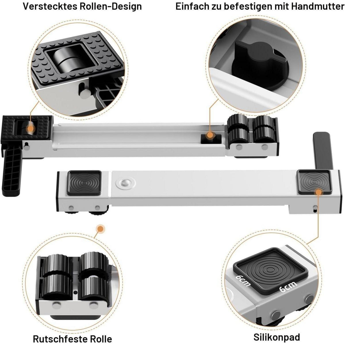 Waschmaschinen Rollen Untergestell verstellbar 50-80cm