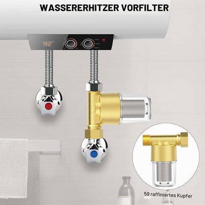 Wasserfilter Vorfilter 1/2 Zoll Edelstahl 40μm Inline