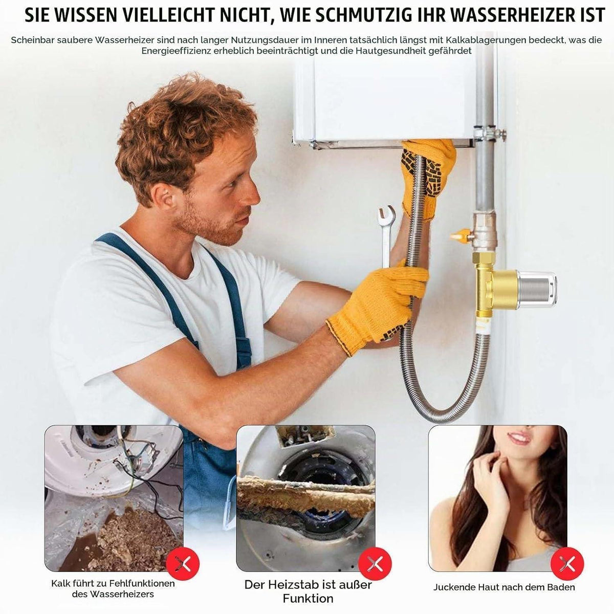 Wasserfilter Vorfilter 1/2 Zoll Edelstahl 40μm Inline