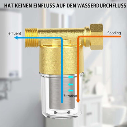 Wasserfilter Vorfilter 1/2 Zoll Edelstahl 40μm Inline