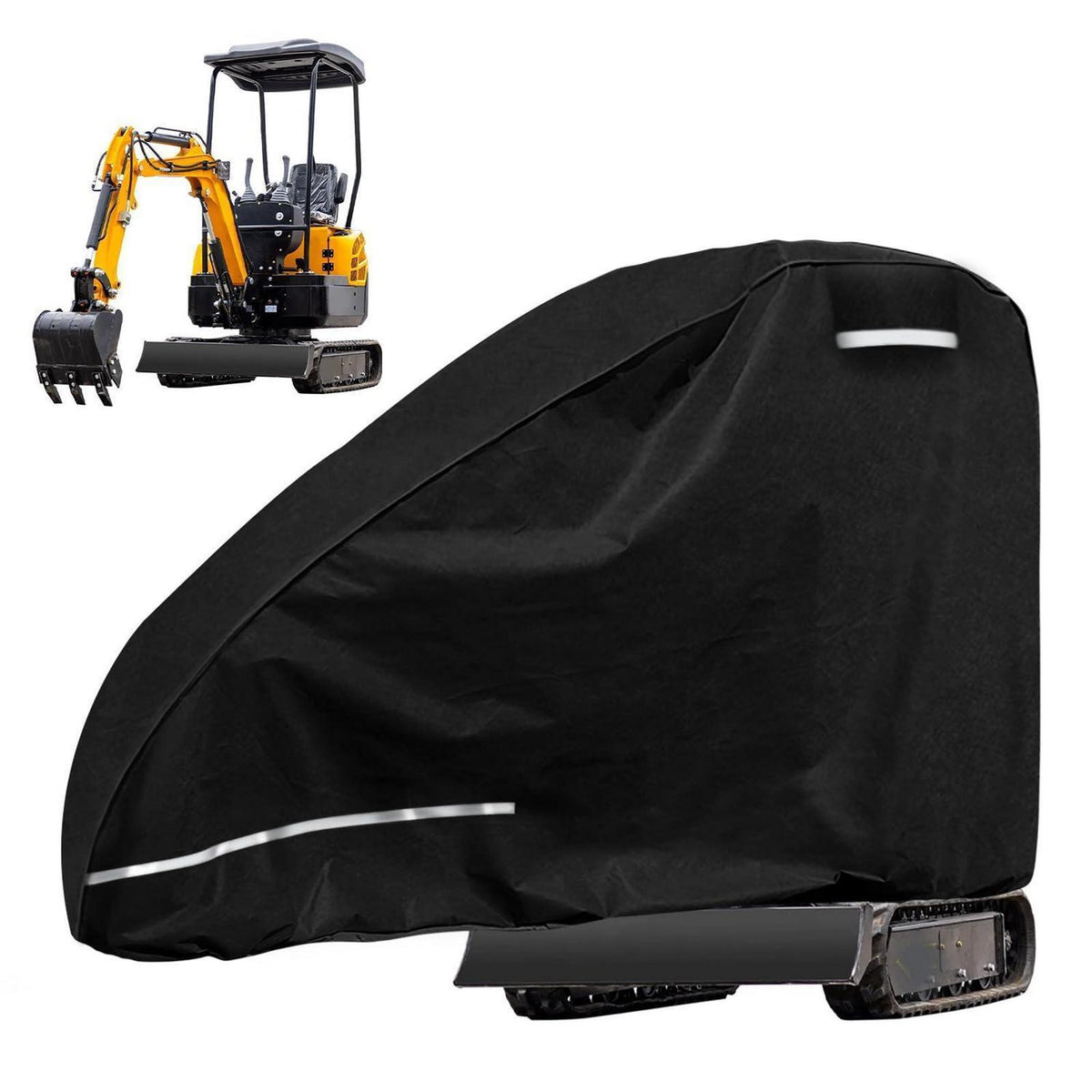 Minibagger Abdeckplane wasserdicht & atmungsaktiv für 800-1600kg
