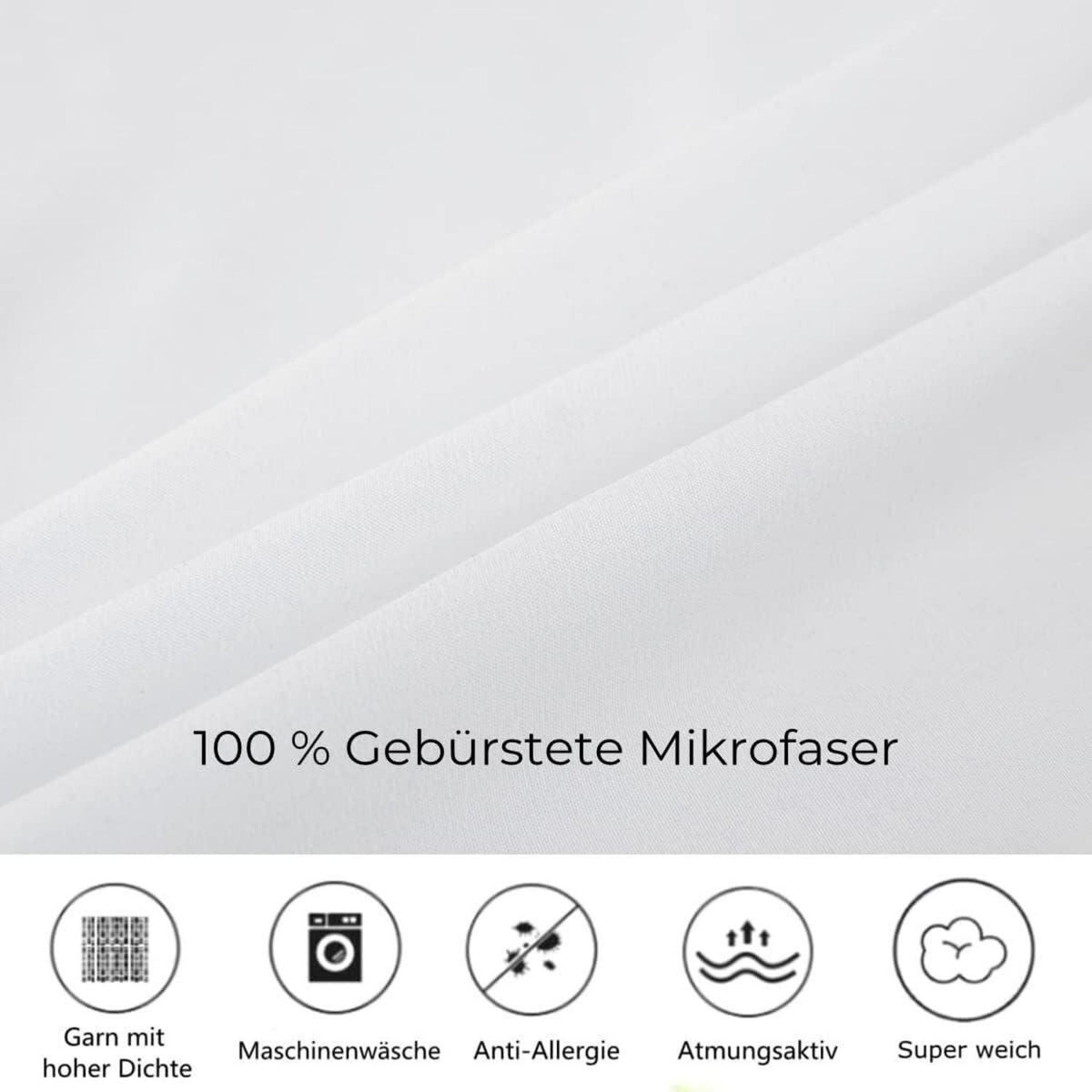 Tiger Motiv Bettwäsche Set 135x200 cm – 4-teilig, Mikrofaser