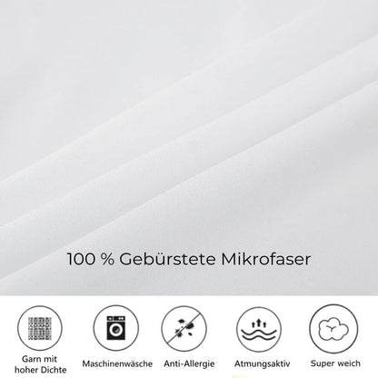 Tiger Motiv Bettwäsche Set 135x200 cm – 4-teilig, Mikrofaser