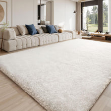 Grauer Hochflor Teppich 140x200 – Waschbar & Rutschfest für Wohnzimmer
