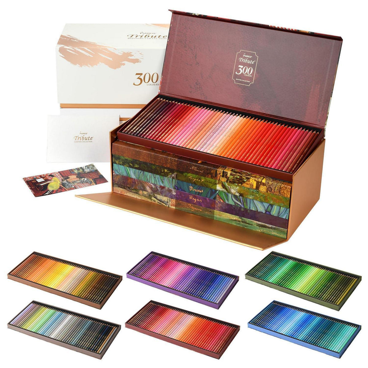 300-Farben Ölfarbstifte Set für Künstler & Ausmalbilder