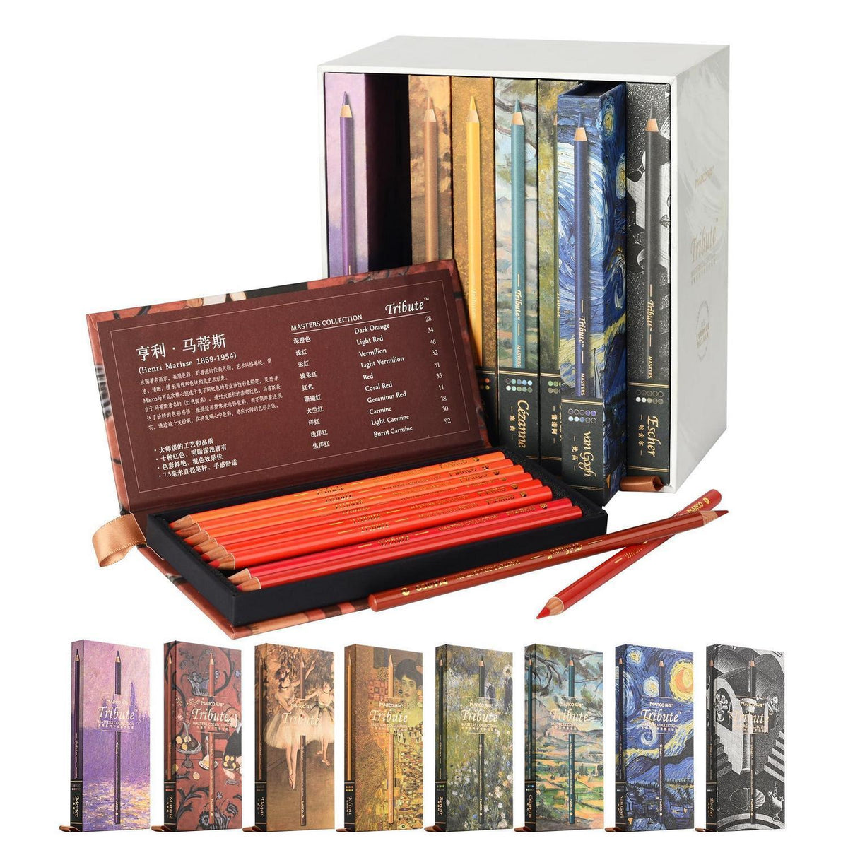 80-Farben Ölfarbstifte Set für Künstler & Ausmalbilder