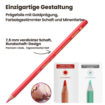 80-Farben Ölfarbstifte Set für Künstler & Ausmalbilder