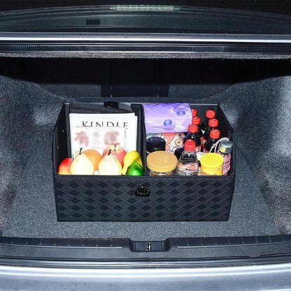 Faltbare Auto Aufbewahrungsbox – Wasserdicht in Lederoptik