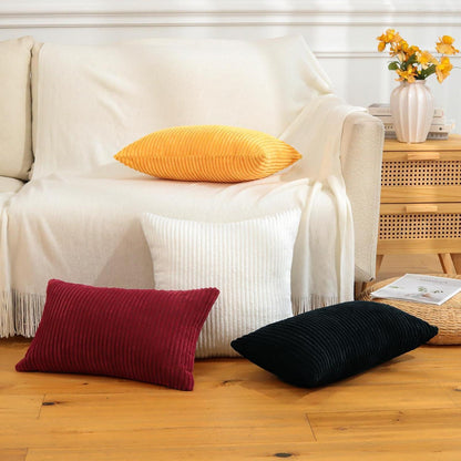 Cord Kissenbezug 40x60 cm Beige