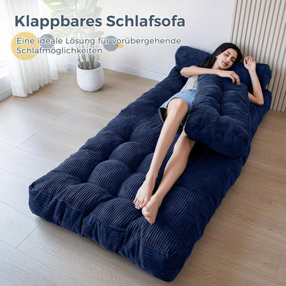 Faltbares Schlafsofa mit Kissen – Bequemes Bett für Wohnzimmer