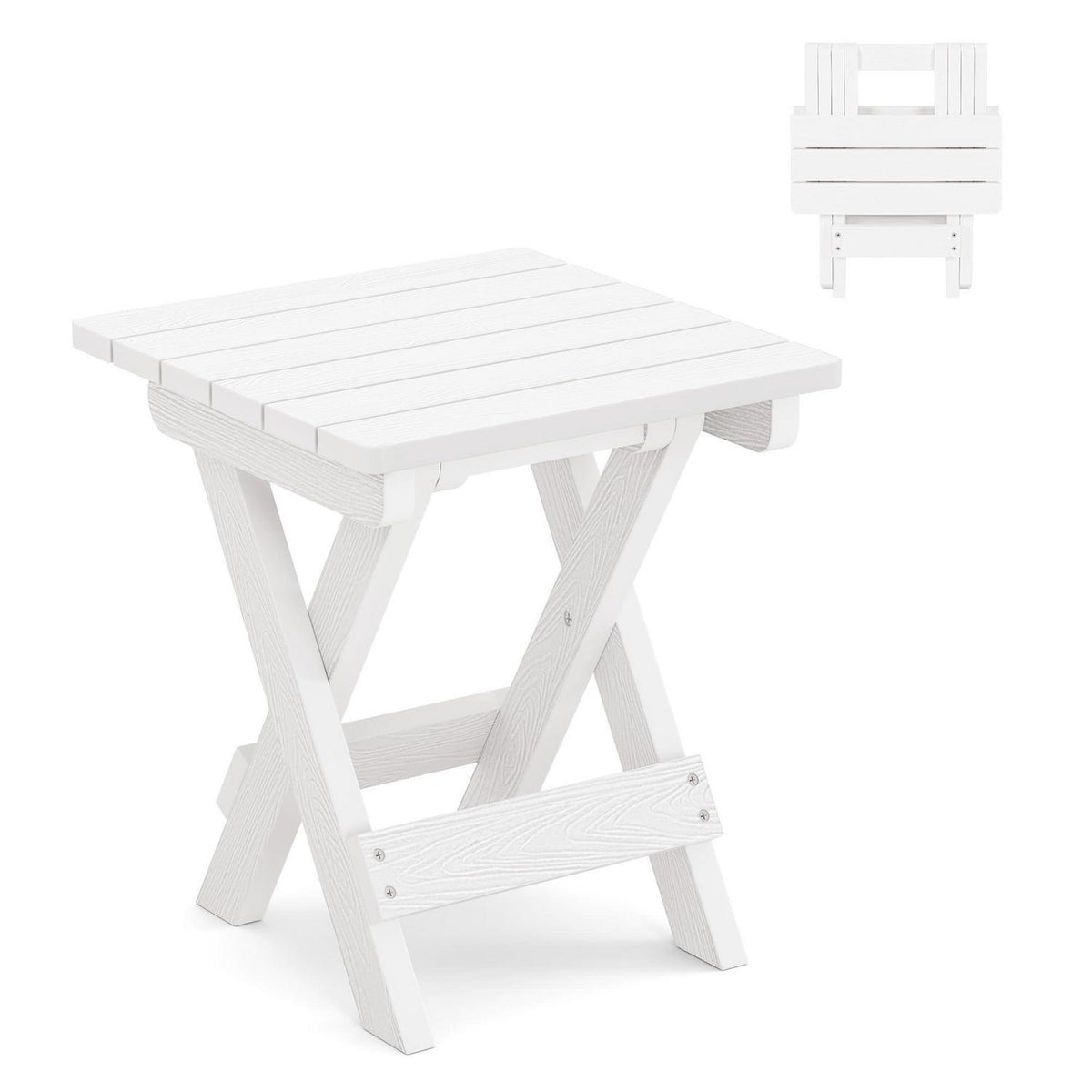 Klappbarer Beistelltisch Outdoor – Wetterfest & Stabil 32x32x36cm