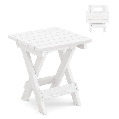 Klappbarer Beistelltisch Outdoor – Wetterfest & Stabil 32x32x36cm