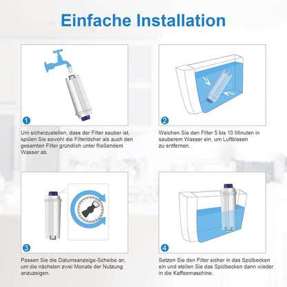 Wasserfilter für De'Longhi Kaffeeautomaten (12er Pack)