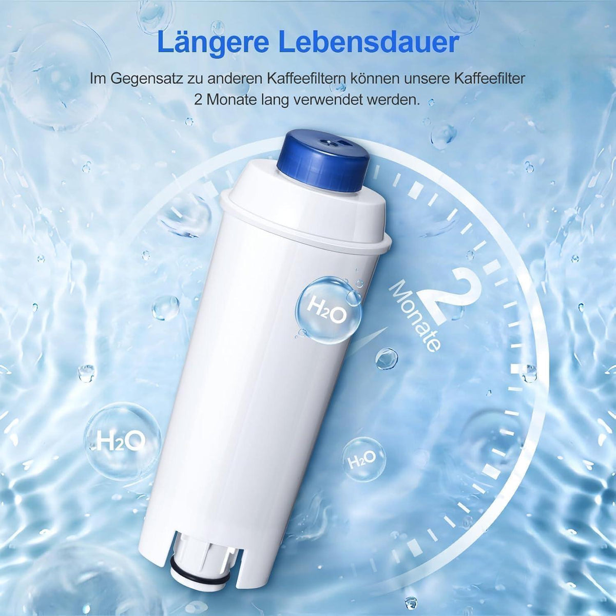 Wasserfilter für De'Longhi Kaffeeautomaten (12er Pack)