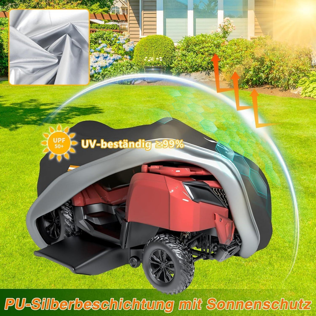 Aufsitzrasenmäher Abdeckung Wasserdicht 420D UV-Schutz