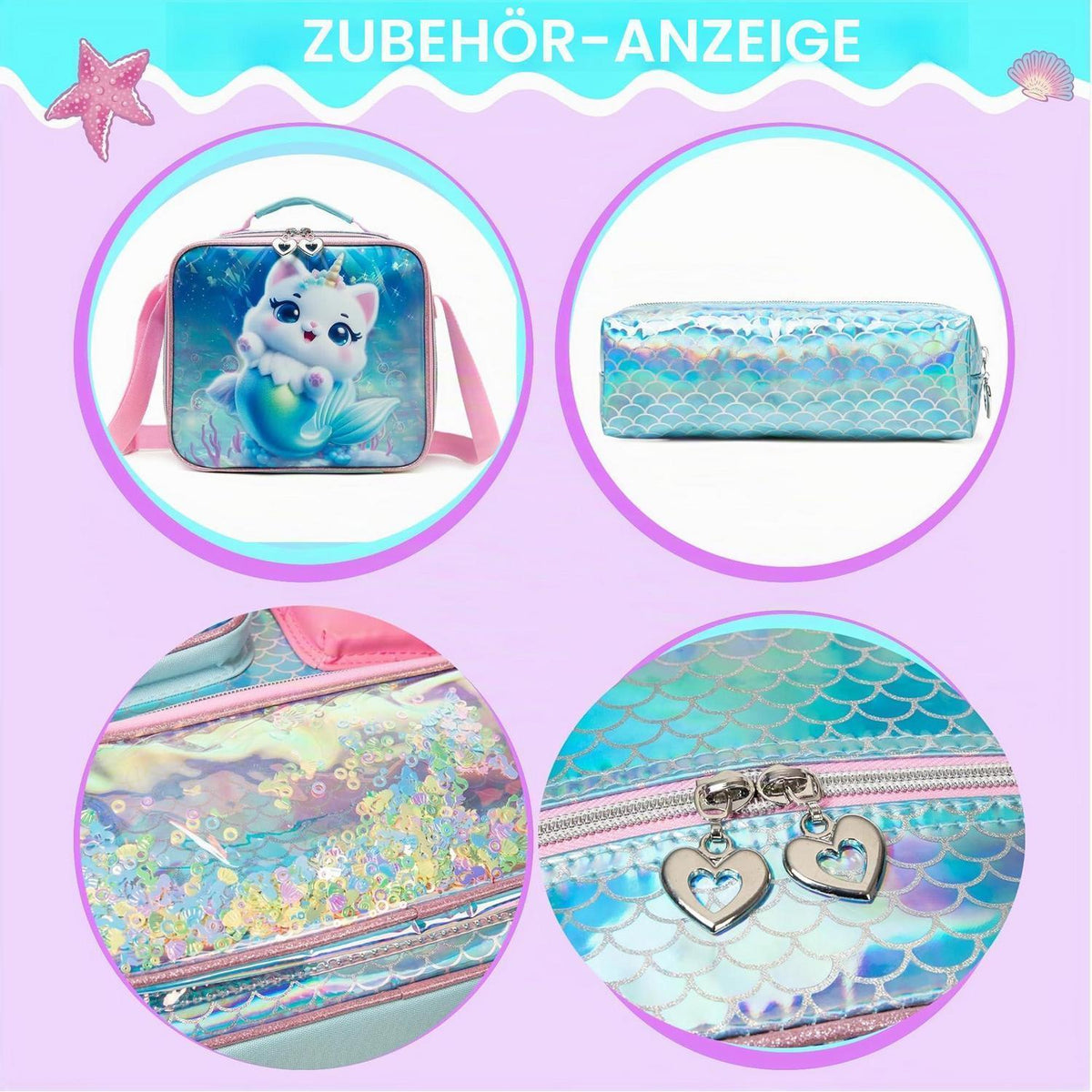 Schulranzen Trolley Mädchen – Niedlicher Kinderrucksack mit Rollen