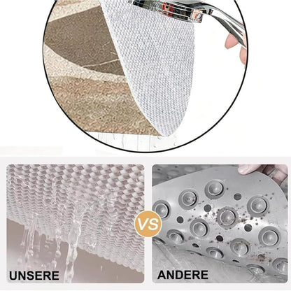 Rutschfeste Duschmatte 120x140 cm – Steinmuster & Zuschneidbar