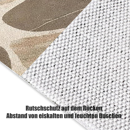 Rutschfeste Duschmatte 100x130 cm – Steinmuster & Zuschneidbar