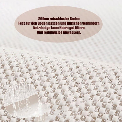 Rutschfeste Duschmatte 90x140 cm - Steinmuster & Antirutsch