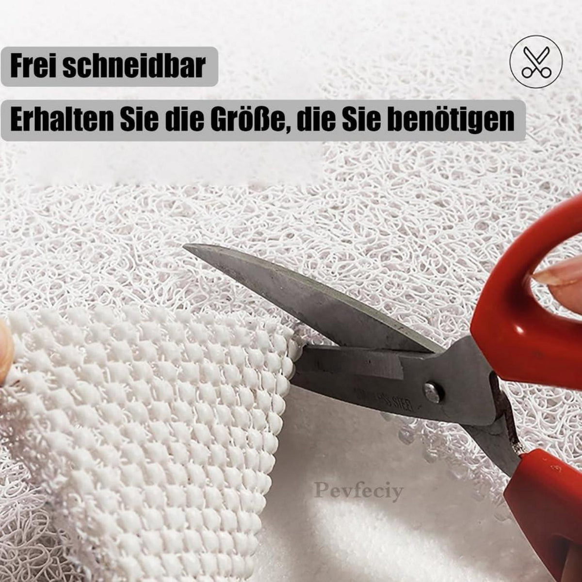 Rutschfeste Duschmatte 90x150 cm - Steinmuster & Komfort