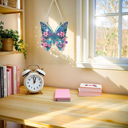 Diamond Painting Schmetterling Weihnachten – Fensterbild DIY Bausatz