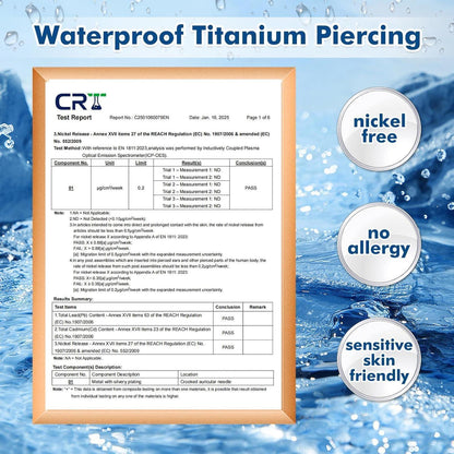 G23 Titan Bauchnabelpiercing mit Herz-Anhänger Gold Silber