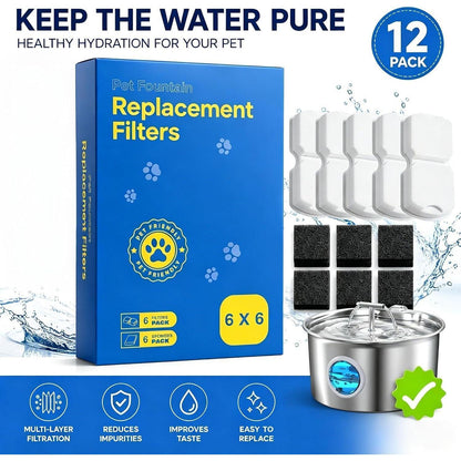 Katzenbrunnen Filter 12er Pack – Für sauberes Trinkwasser