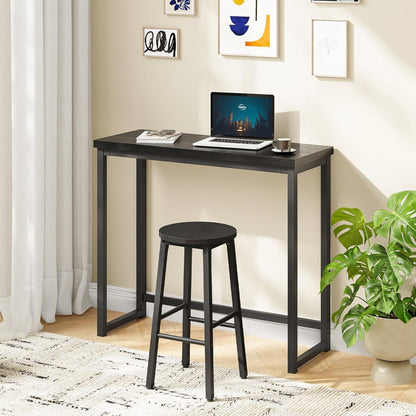 HOOBRO Barhocker 2er Set mit Fußstütze – Schwarz