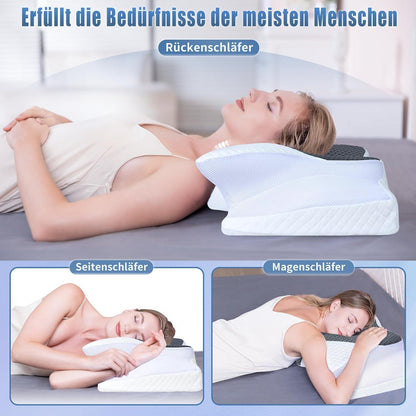 Ergonomisches Nackenkissen Memory Foam Seitenschläfer