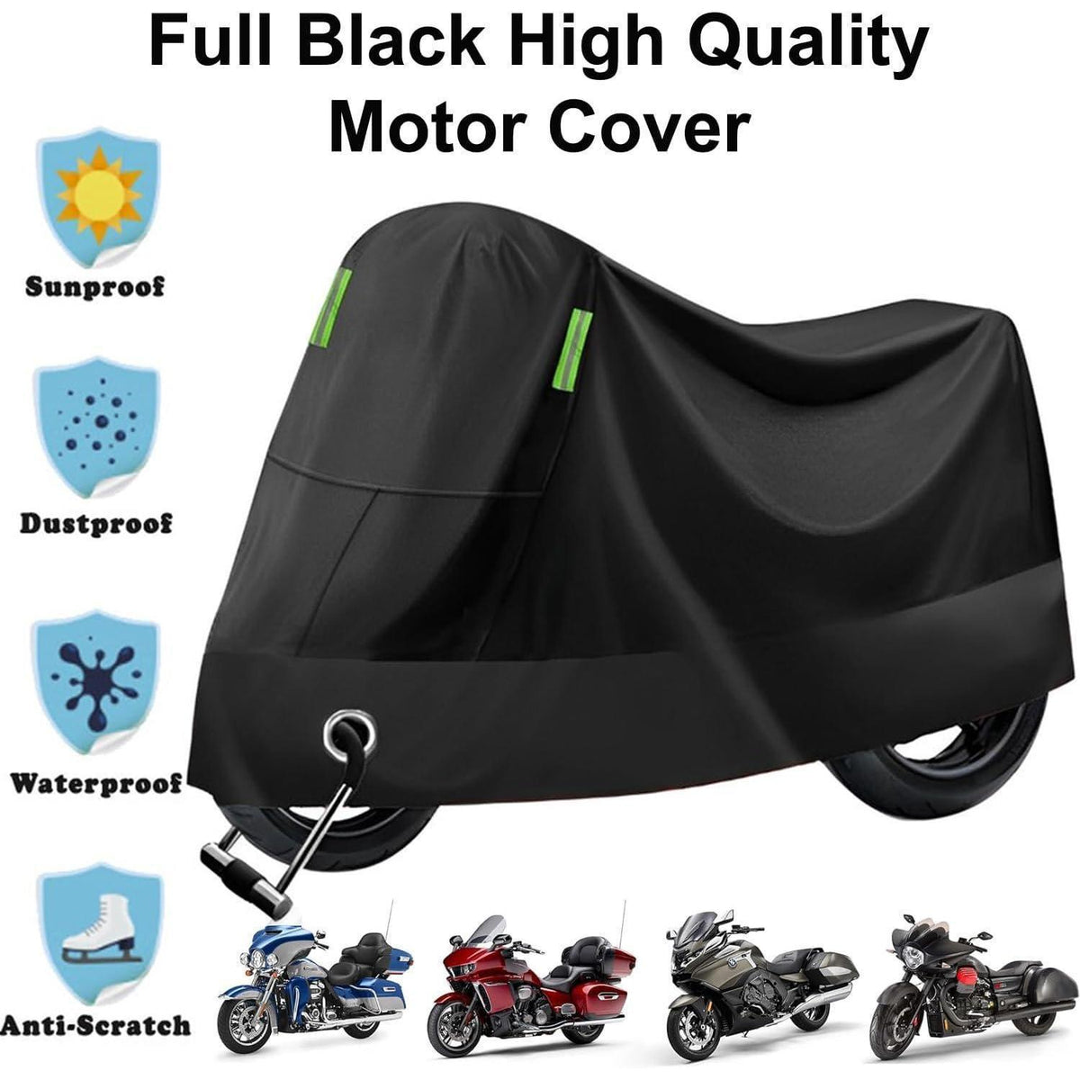 Motorrad Abdeckplane XXL, wasserdicht & winterfest