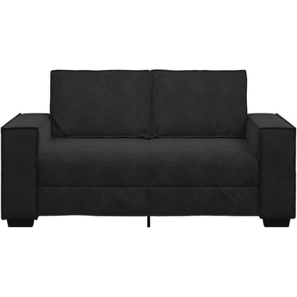 2-Sitzer Sofa Schwarz – Modernes Mini Sofa 120cm