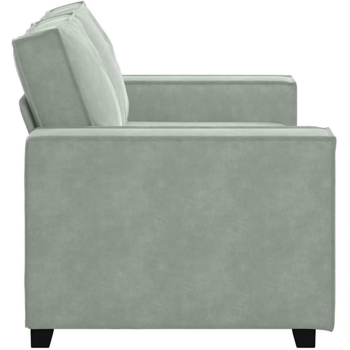 IKAYAA 2-Sitzer Sofa Stoff, 120cm – Modernes Mini Sofa in Hellgrau