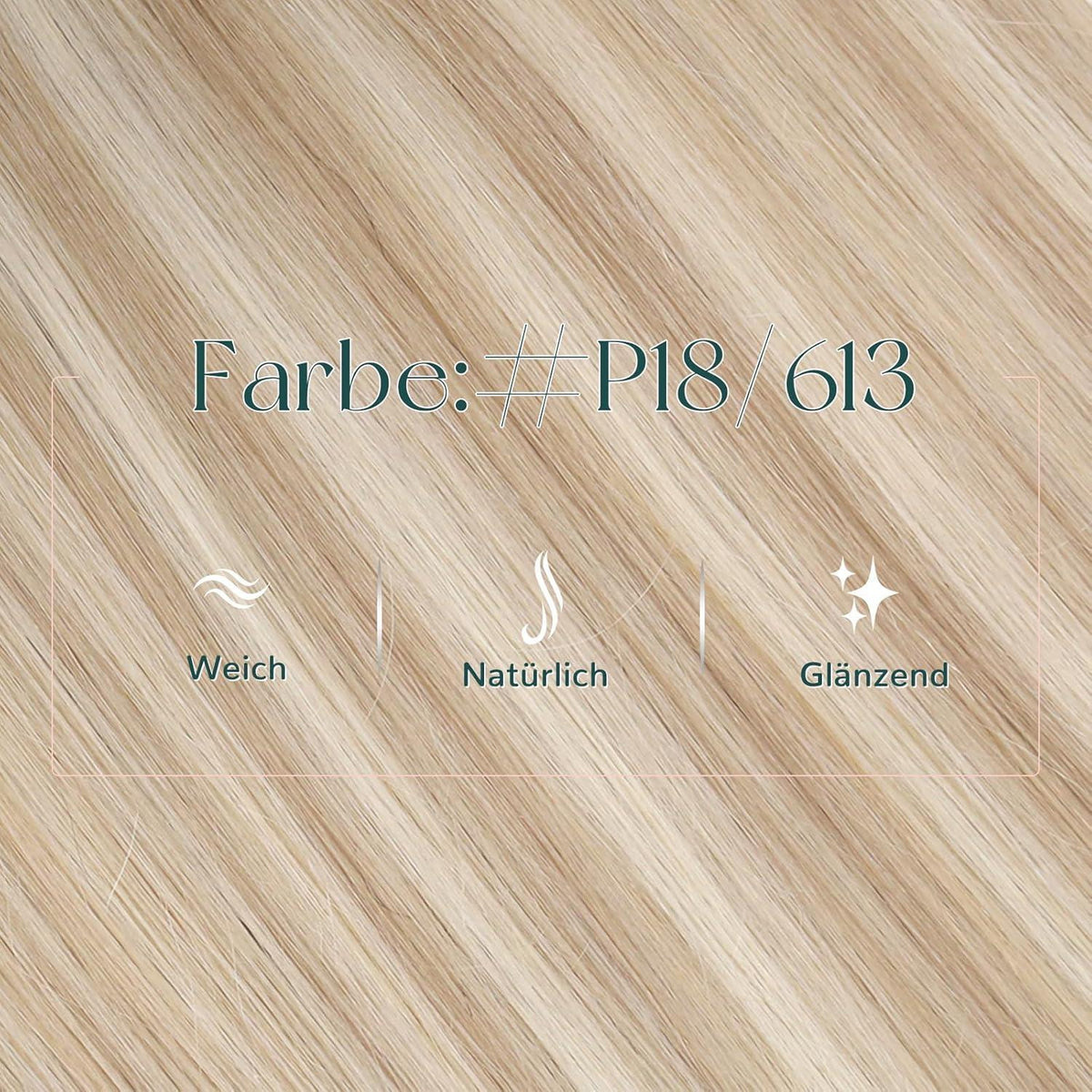 Echthaar Tressen Blond – Einnähhaare Aschblond & Gelbblond