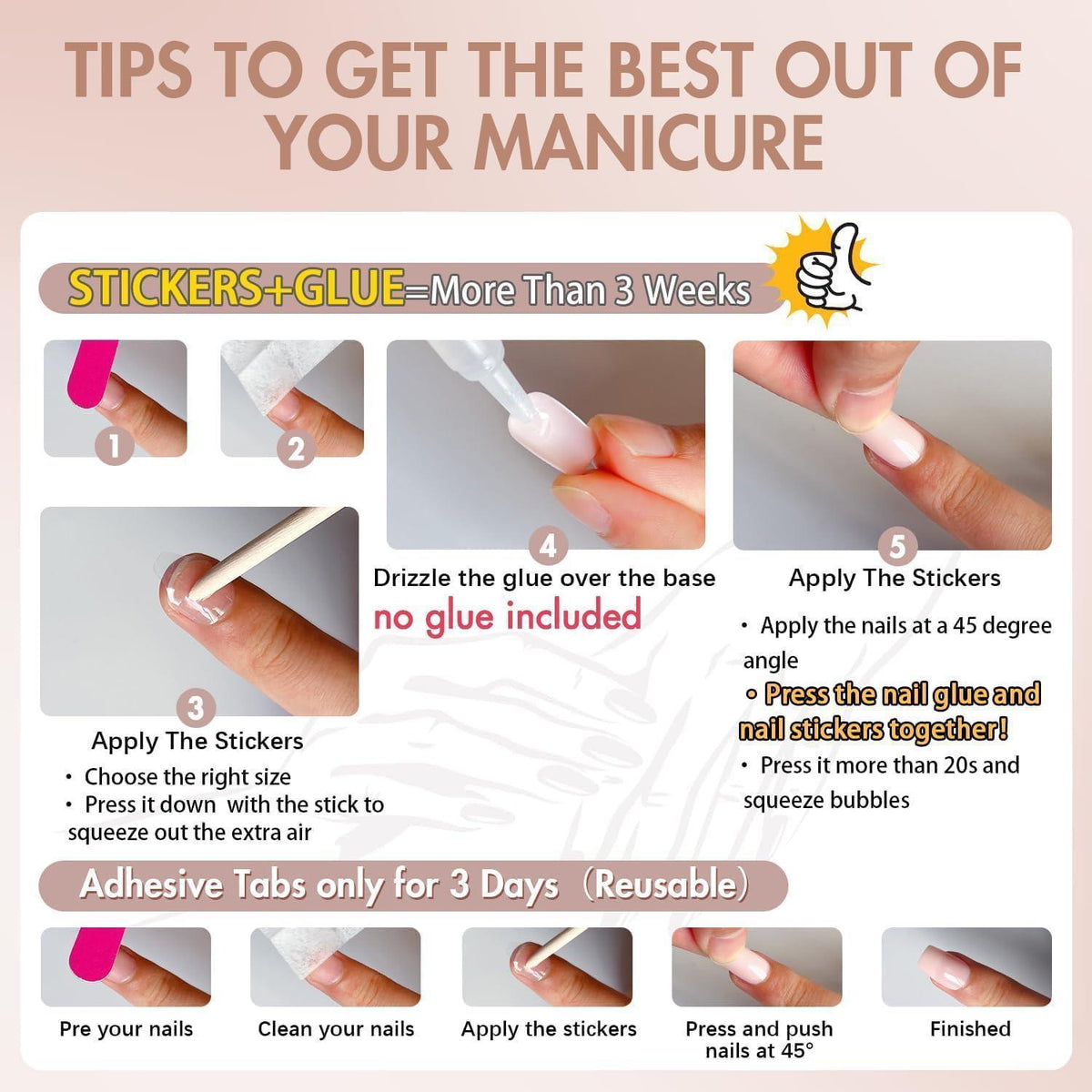Press On Nails Mandel Beere – Lange Acryl Nägel zum Aufkleben