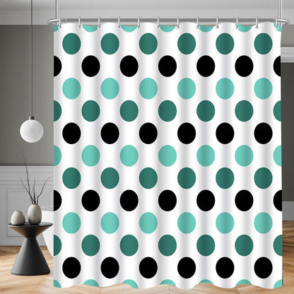 Duschvorhang Punktmuster 180x200 cm – Wasserabweisend & Waschbar