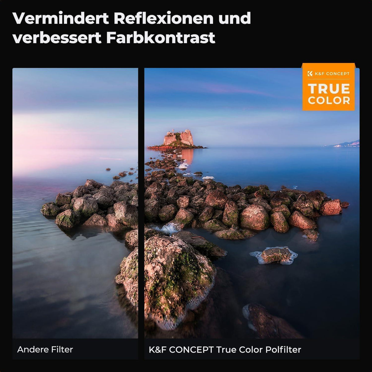 ND Polfilter 95mm 2-in-1 Graufilter für Videoaufnahmen