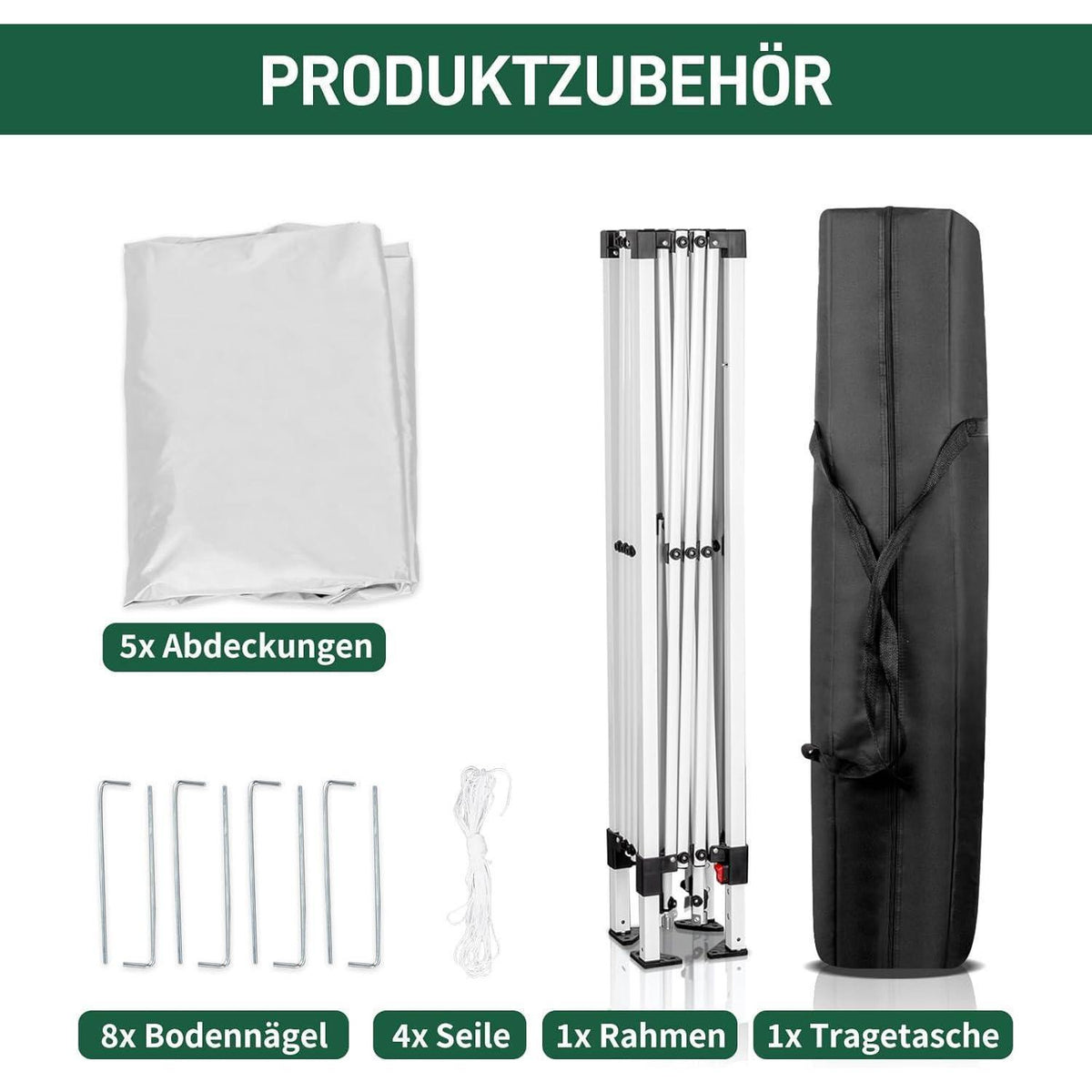 3x3m Faltpavillon – Wasserdicht, Stabil & UV-Schutz für Garten & Camping