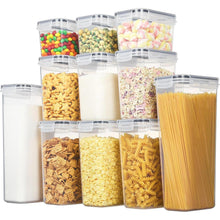Vorratsdosen Set 11 Stück luftdicht BPA-frei mit Etiketten