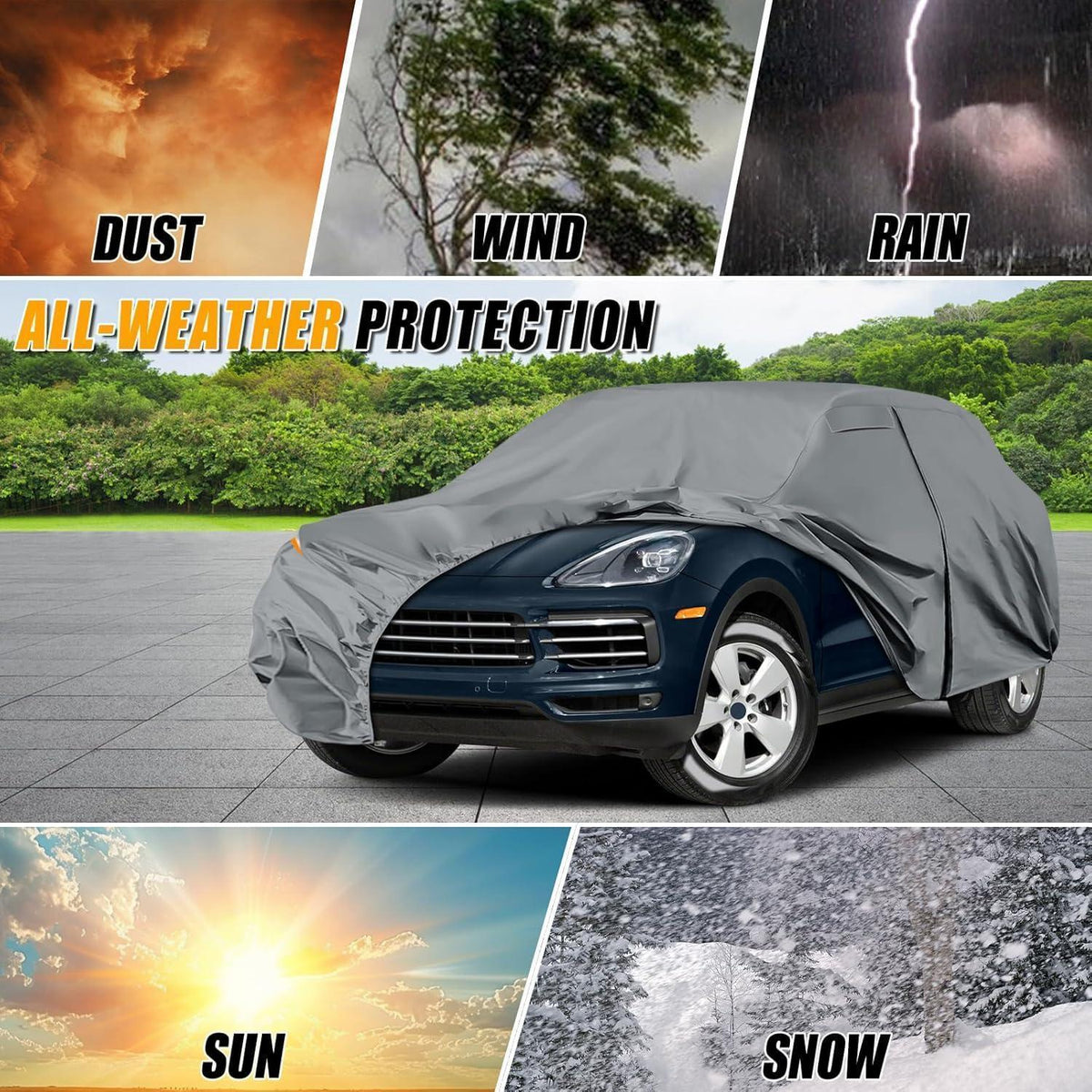 Autoabdeckung wasserdicht Porsche Cayenne 2009-2025