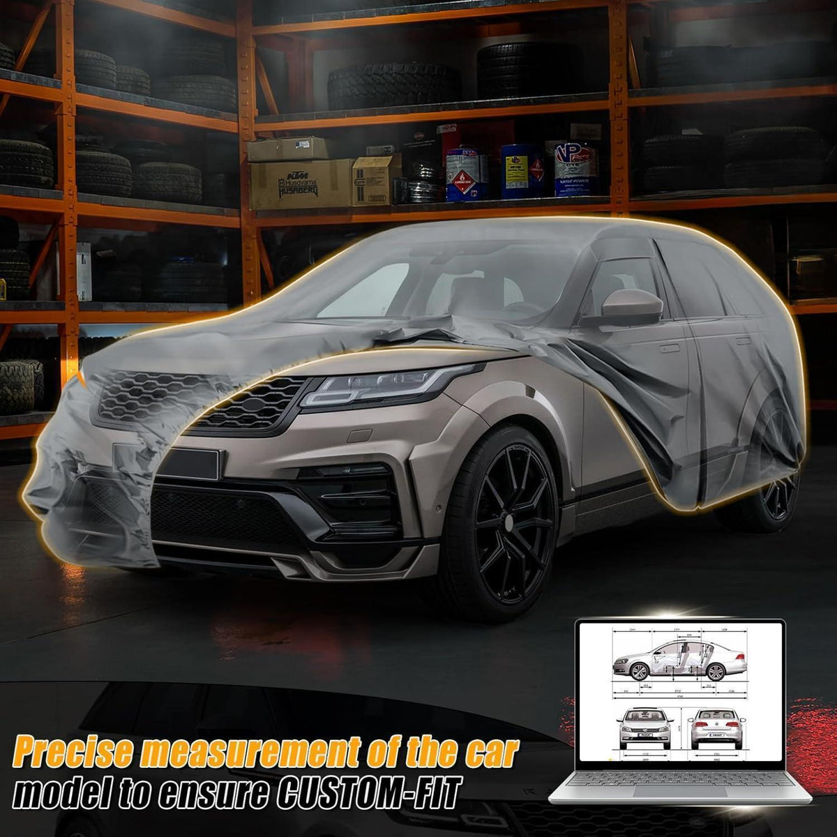 Autoabdeckung wasserdicht Land Rover Range Rover Velar 2017-2025