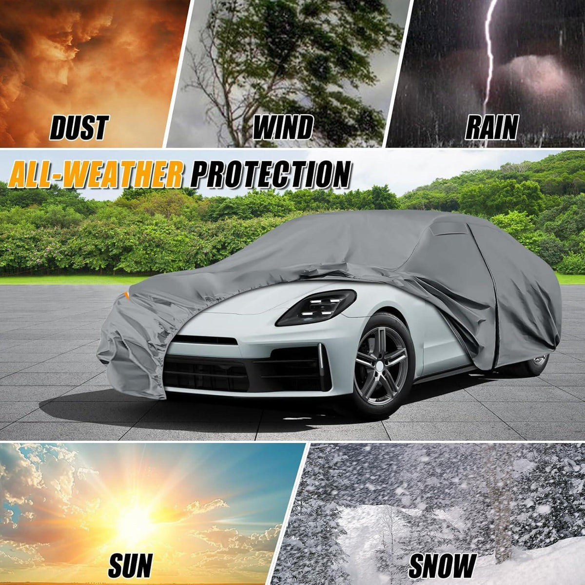 Wasserdichte Autoabdeckung für Porsche Panamera 2014-2025