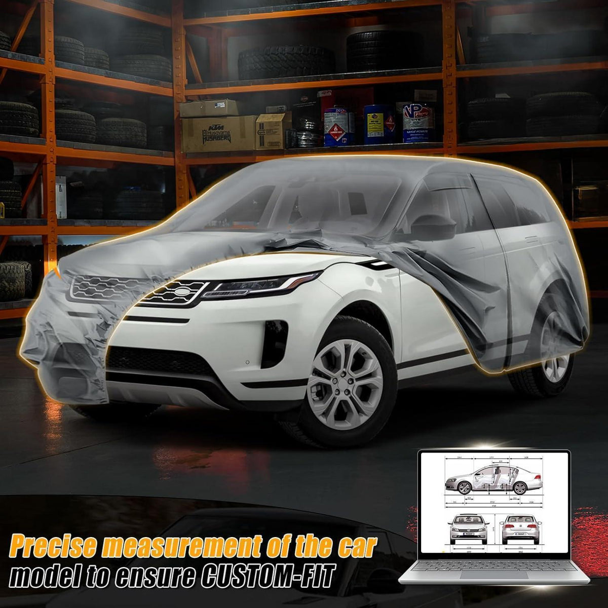 Autoabdeckung wasserdicht Land Rover Range Rover Evoque 2011-2025