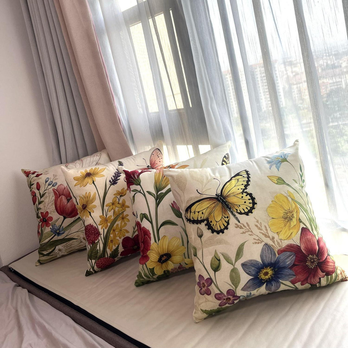 Samt Kissenbezüge 45x45 Set - Weiche Dekokissen für Zuhause