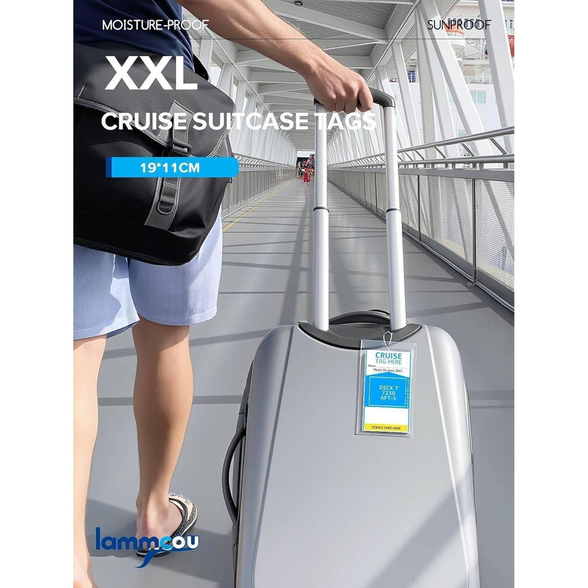 Kofferanhänger Kreuzfahrt XXL – Wasserdicht & Klar Lesbar (9er Set)
