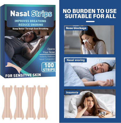 Nasenpflaster Anti Schnarch 100 Count Besser Atmen Verstopfte Nase Lindern