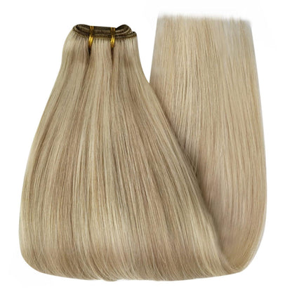 Echthaar Tressen Blond – Einnähen für Volumen (40cm, 100g)