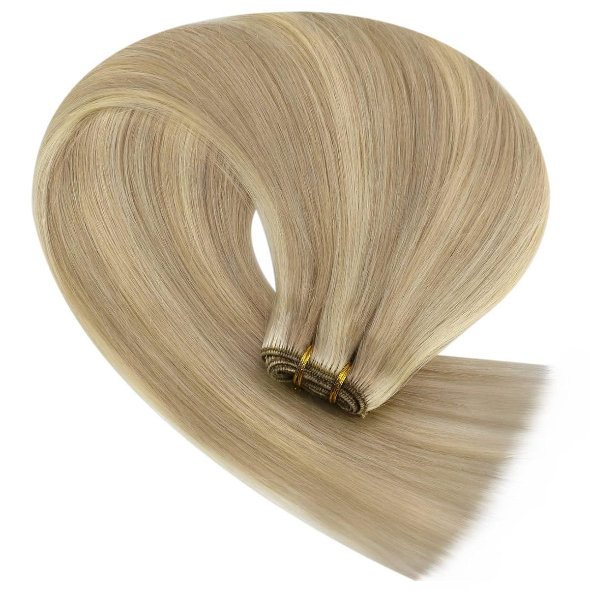 Echthaar Tressen Blond – Remy Menschenhaar 45cm