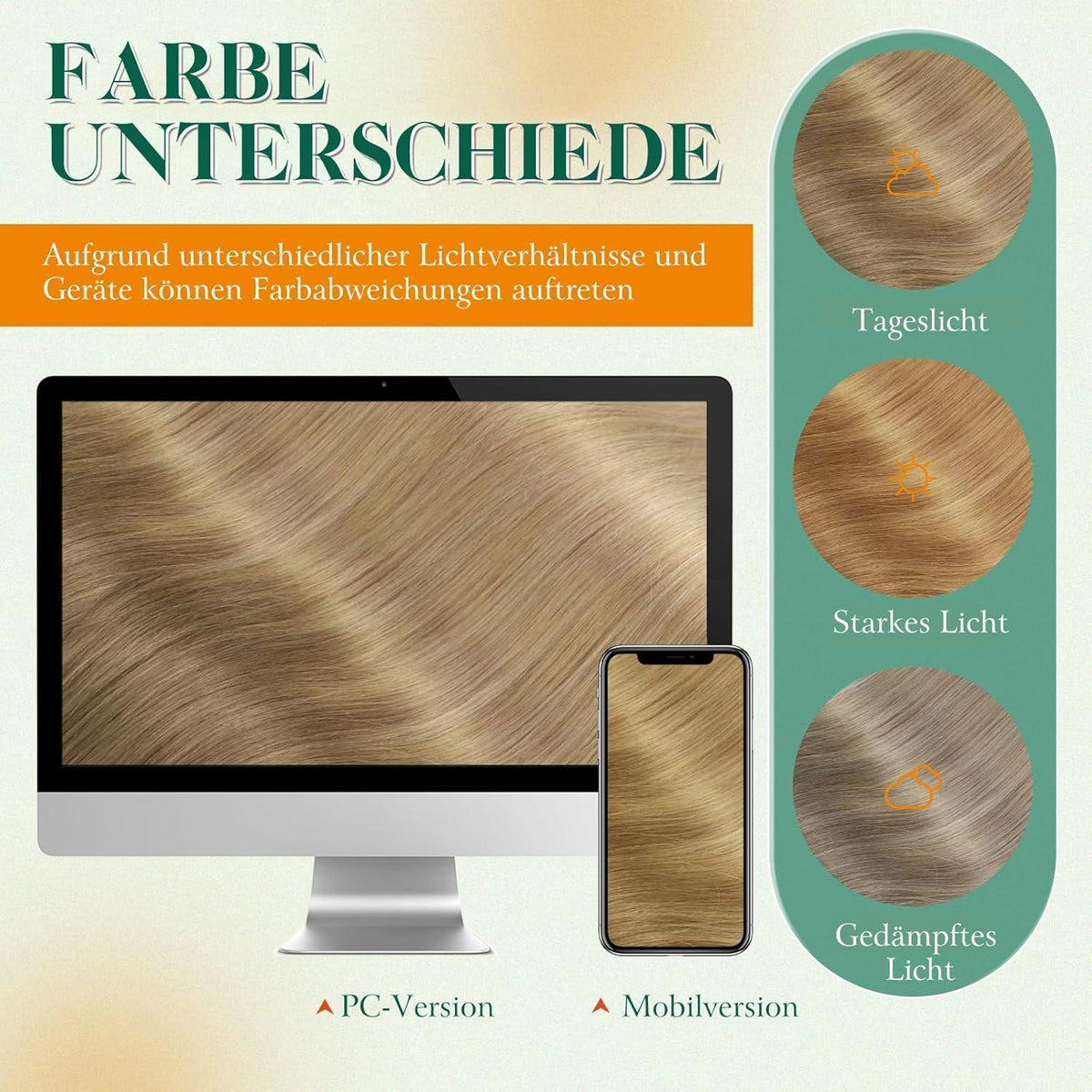 Echthaar Tape Extensions Braun Balayage Ombre 55cm