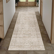 Vintage Läufer Beige 60x240cm – Waschbarer Flur Teppich